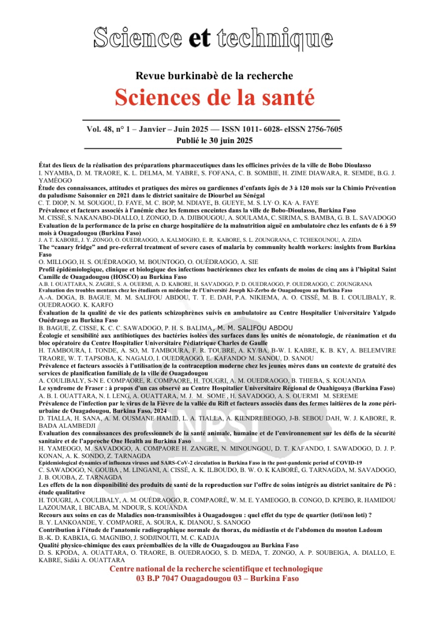 Série Sciences de la Santé (SS)